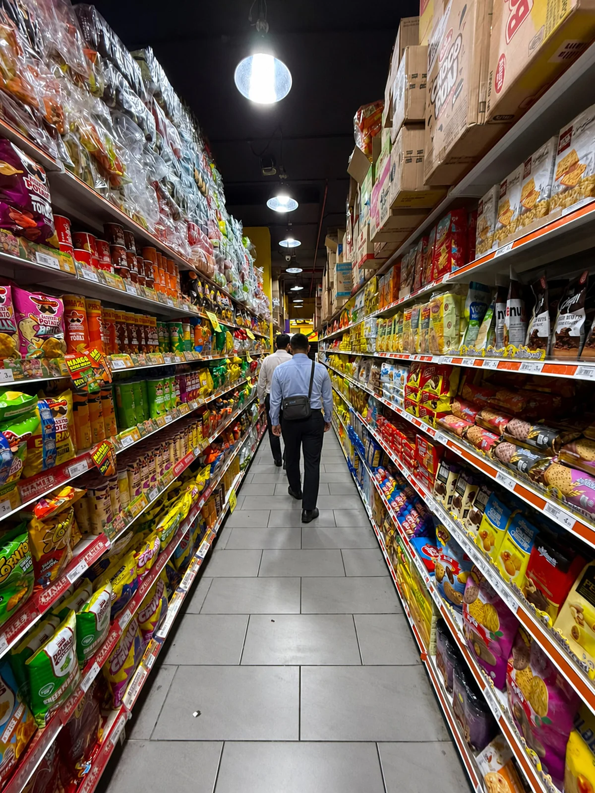 Walking the market aisle with our team