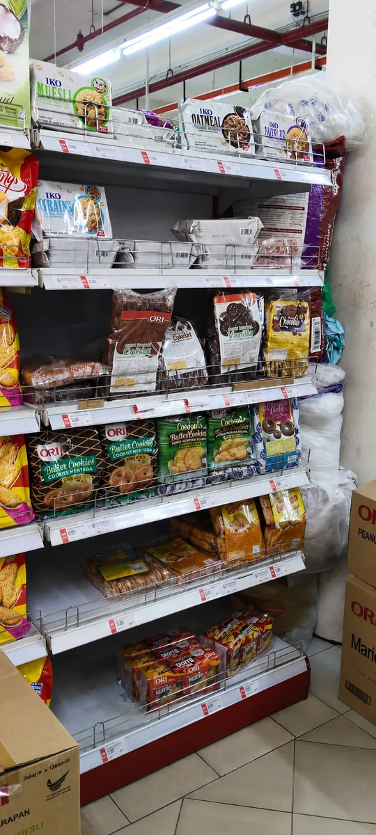Shelf before our merchandising visit